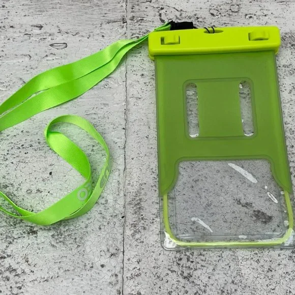 Enkeeo Waterproof Phone Case Neon Green Floating Phone Pouch Underwater - Picture 8 of 11